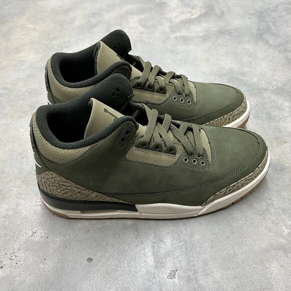 Nike Air Jordan 3 Retro Men's Family Affair Olive Green DN3707 202 - New - Picture 3 of 7